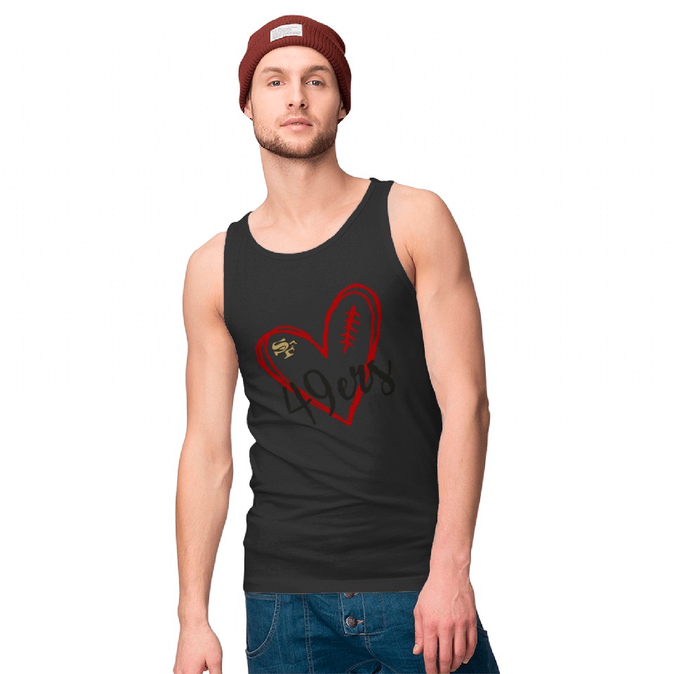 49ers-traitim Tank Top