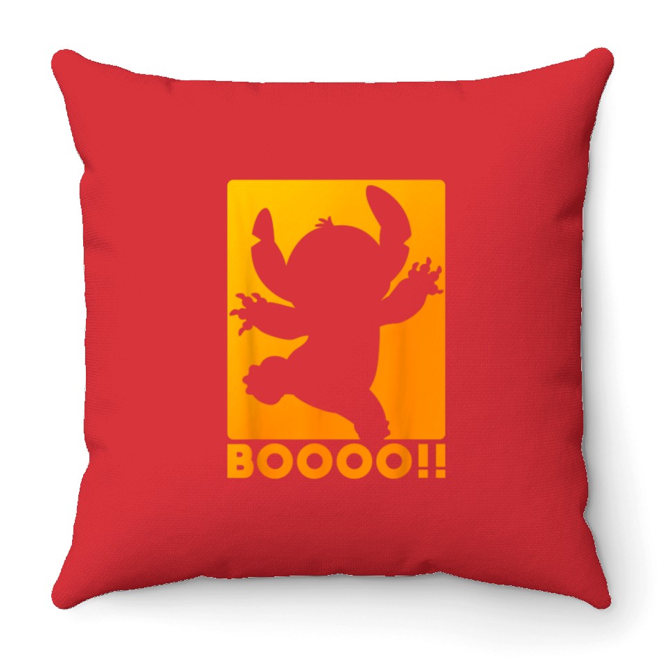 Disney Stitch Silhouette Halloween Boo Throw Pillows | ID 20588588 by ...